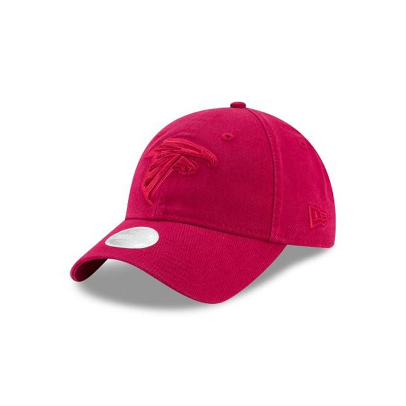 NFL Atlanta Falcons Womens Core Classic Tonal 9Twenty Adjustable (JAK2402) - Red New Era Caps